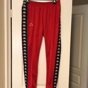 Kappa red pull-up track pant worn few times